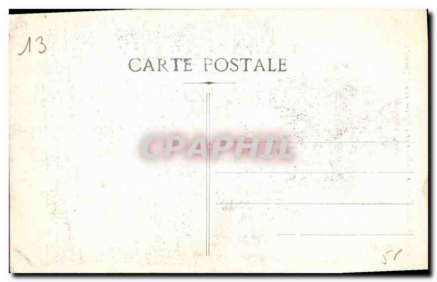 CPA Marseille les Mobiles et l'Eglise des Reformes  — Rückseite