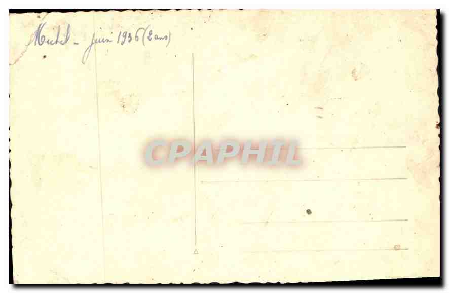 CARTE PHOTO Michel Enfant — Rückseite