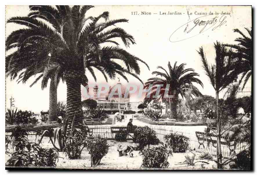 CPA Nice les Jardins le Casino de la Jetee 