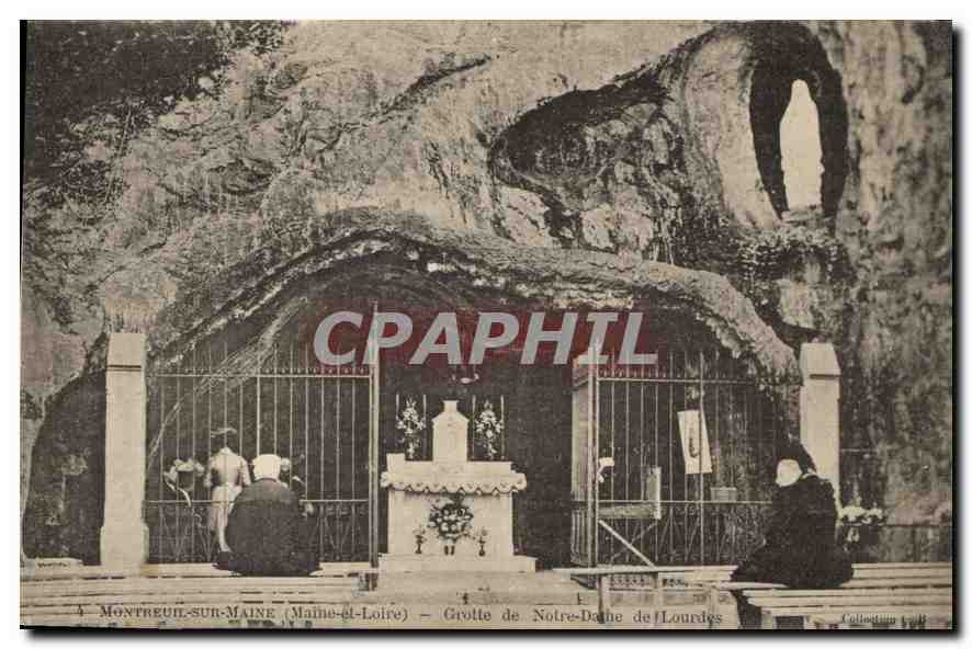 CPA Montreuil sur Maine Maine et Loire Grotte de Notre Dame de Lourdes 