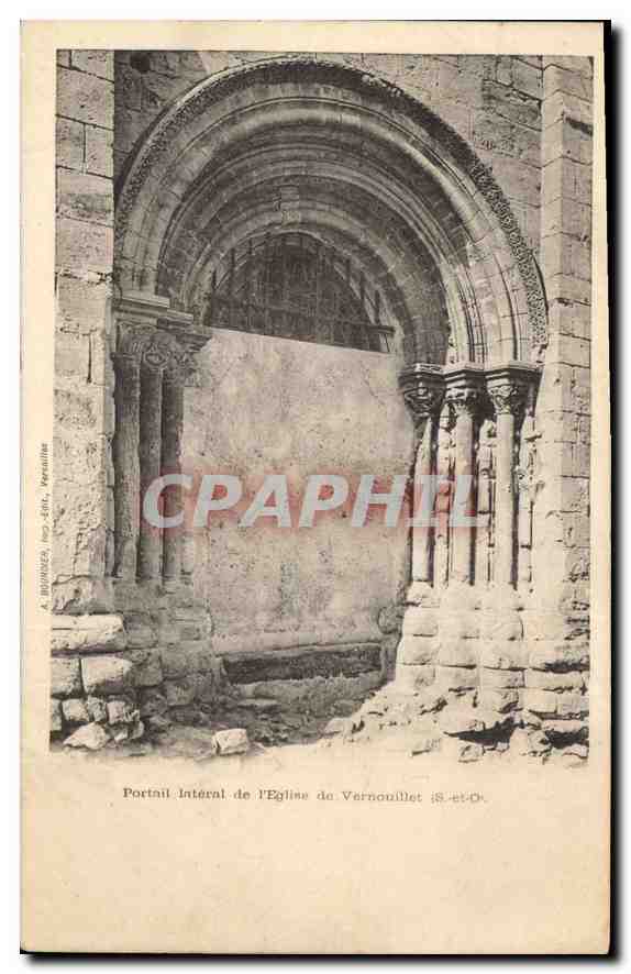 CPA Portail Interal de l'Eglise de Vernouillet S et O 