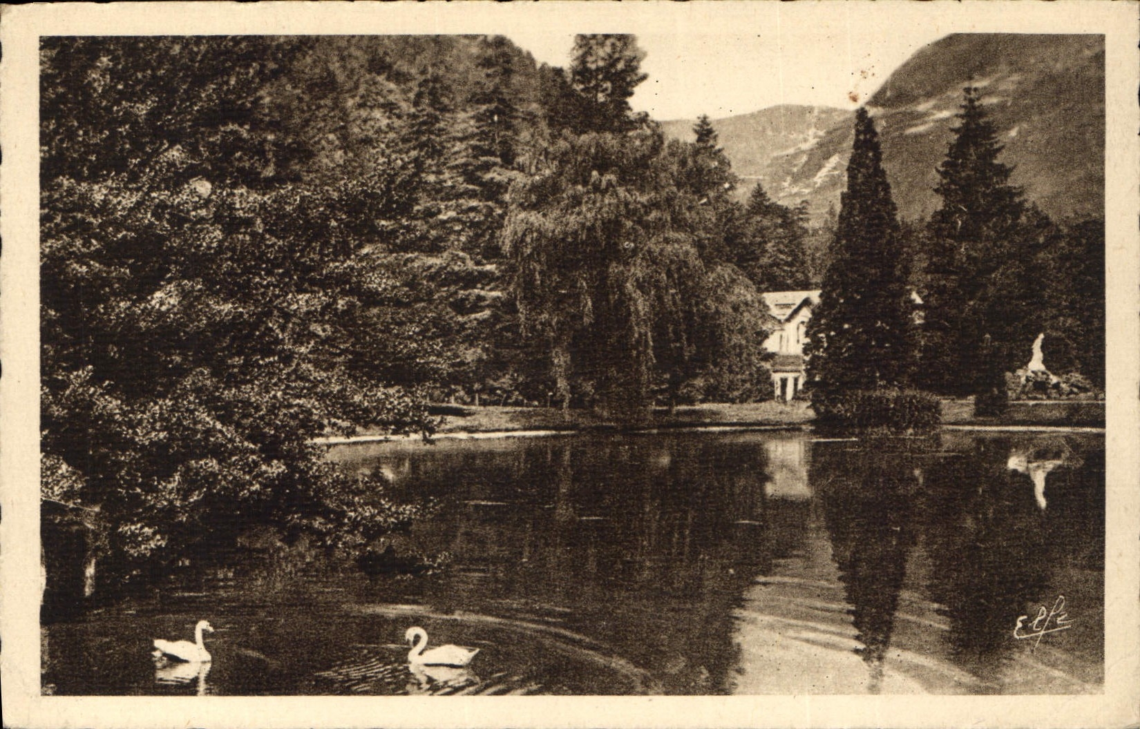 Lac du Parc des Quinconces — Luchon — Éditeur Labouche Frères, Toulouse, n°114