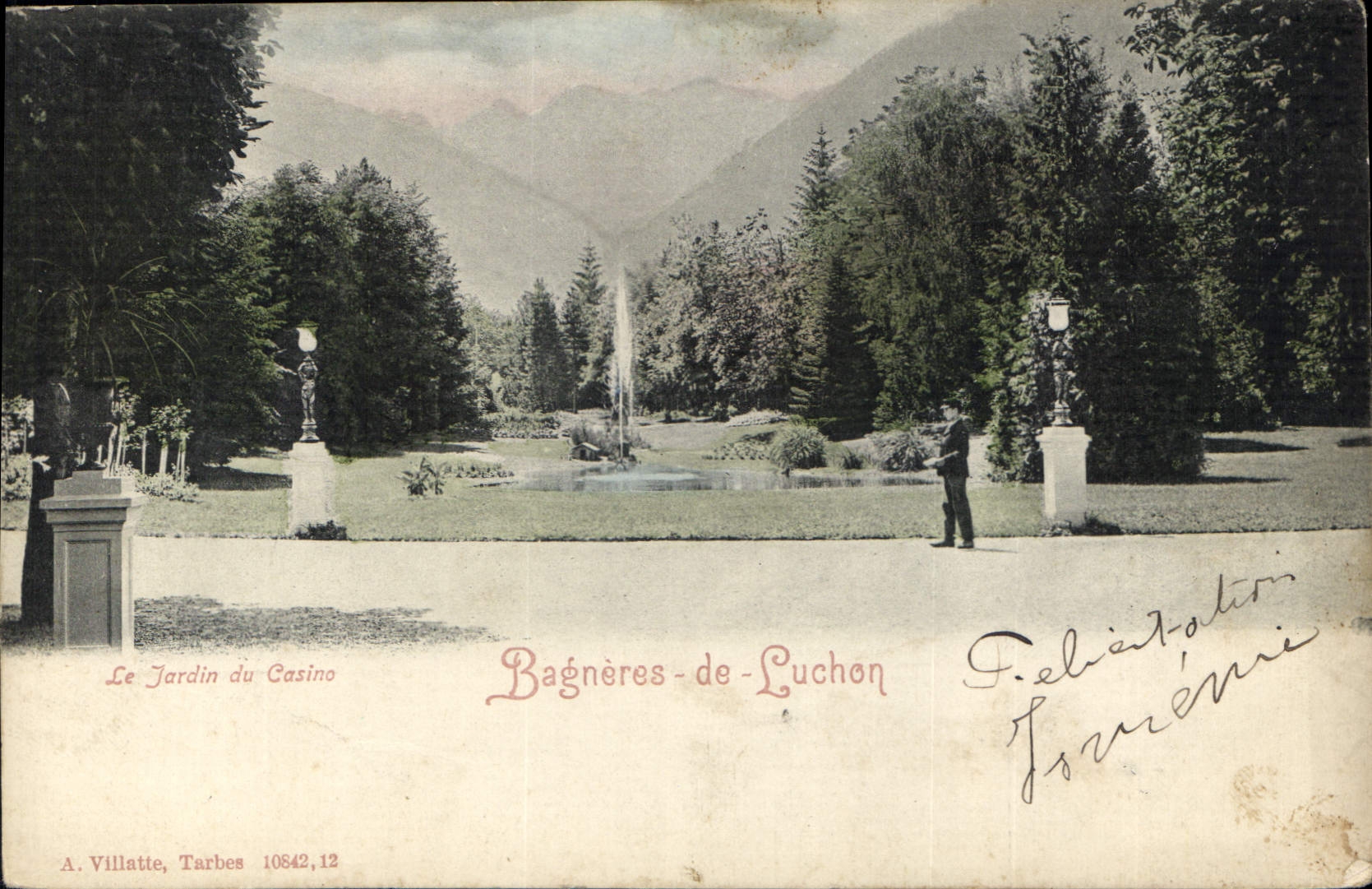 Le Jardin du Casino — Bagneres-de-Luchon — A. Villatte, Tarbes, n° 10642,12