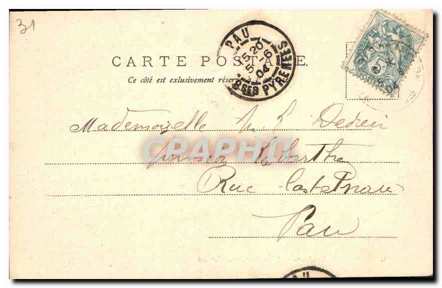 CPA Luchon l'Etablissement Thermal  — Rückseite