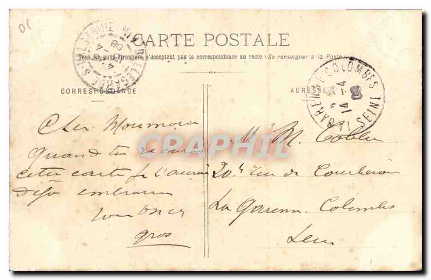 CPA St Germain de joux Gorges de la Semine et Cascades de la Vieille  — Rückseite