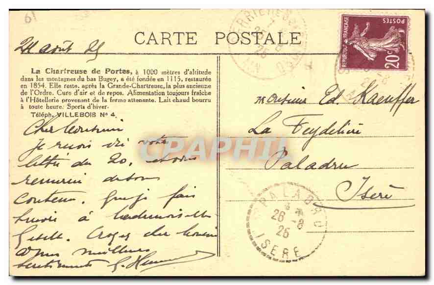 La Chartreuse de Portes — Vue générale — Bâtiments de l'Hôtellerie au premier plan — par Serrières-de-Briord (Ain) — Reverso