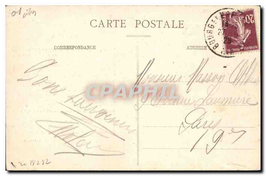 CPA En Dombes l'Etang Coin d'Etang en Dombes  — Rückseite