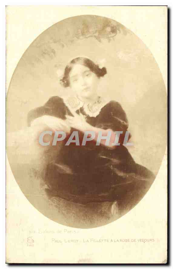 CPA Paul Leroy La fillette a la robe de velours