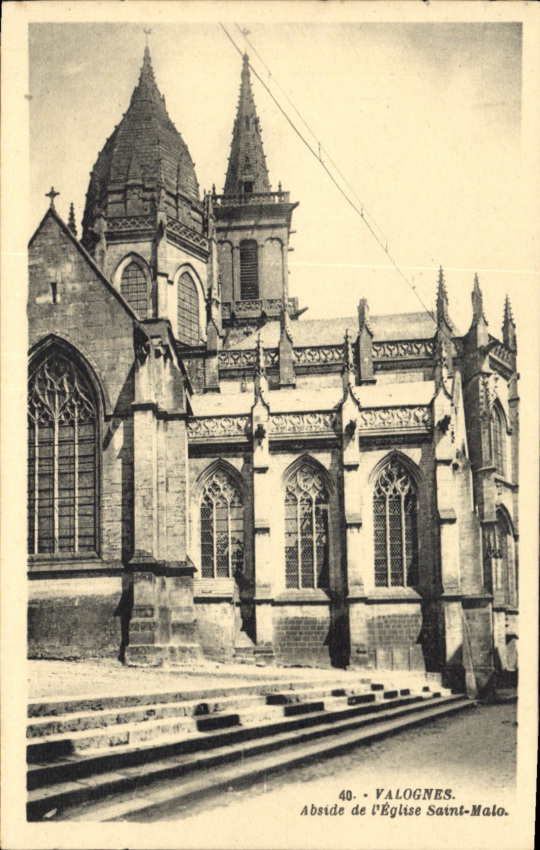 Abside della Chiesa di San Malo — Valognes — G. Arland, editore, la Closse - Nantes