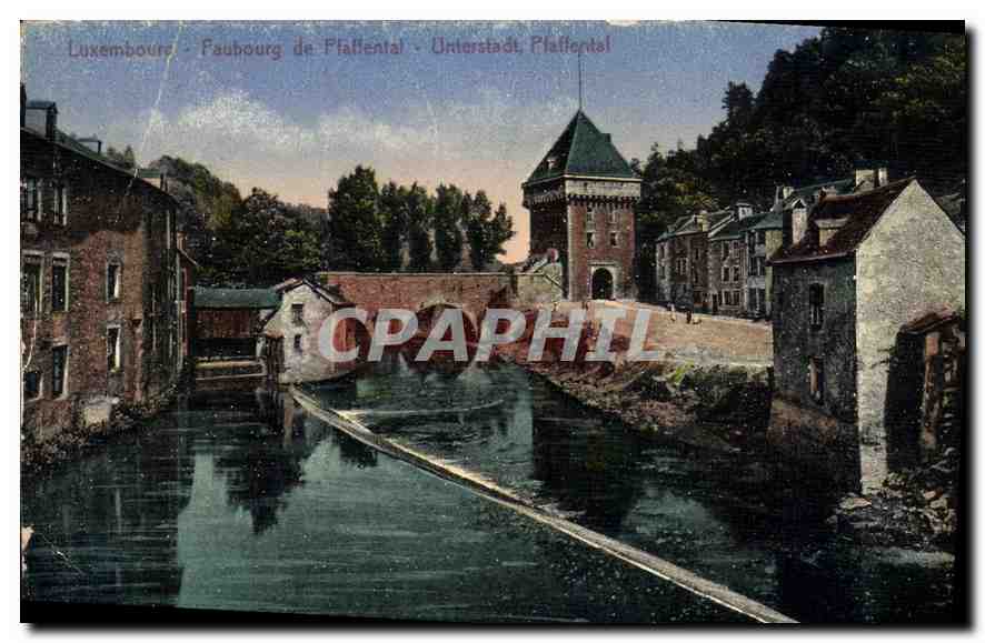 CPA Luxembourg Faubourg de Flattental 