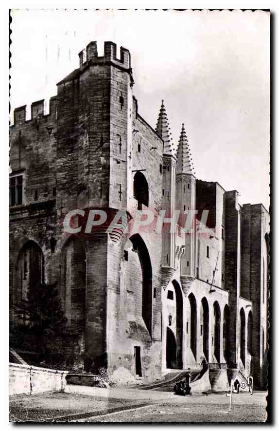 CPA Avignon Vacluse le Palais des Papes la Tour d'Angle 