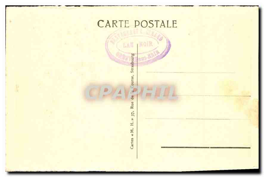 CPA Lac Blanc  — Rückseite