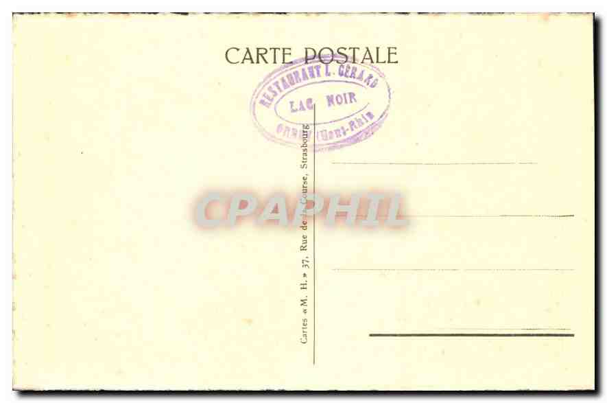 CPA Lac Noir Au Fond la Cascade  — Rückseite