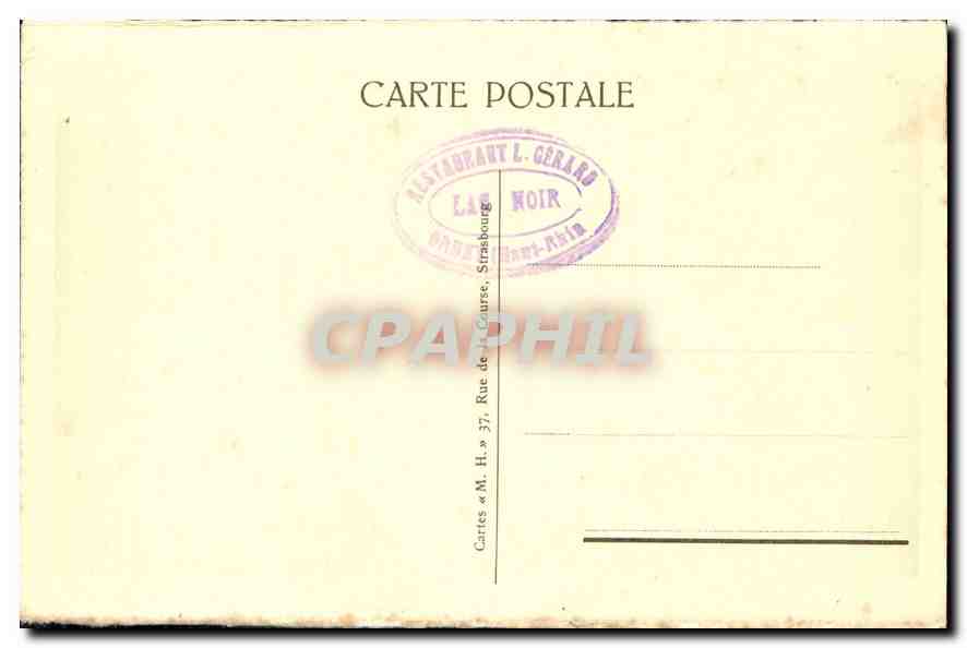 CPA Lac Noir  — Rückseite