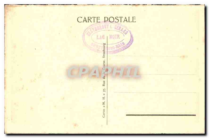 CPA Le Linge Cimetiere Francais du Wetistein  — Rückseite