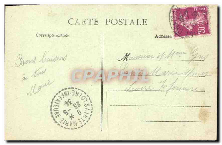 CPA Calvaire de Pontchateau Ascension  — Back
