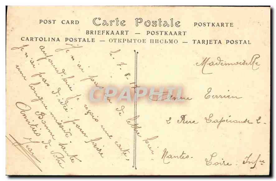 Ypres — Côté Est de la ville après le deuxième Bombardement — Edition Callewaert — Rückseite