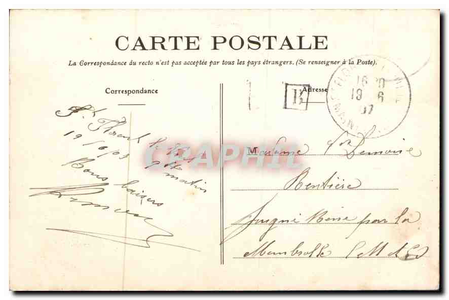 CPA St Florent le Vieil le Tombeau de Bonchamps  — Rückseite