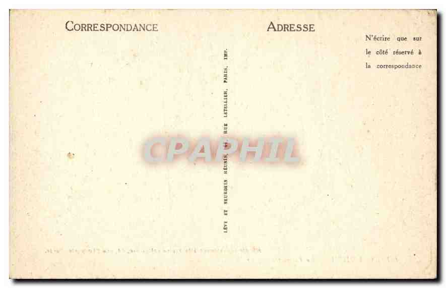 CPA Lourdes le Calvaire Ier Station  — Verso