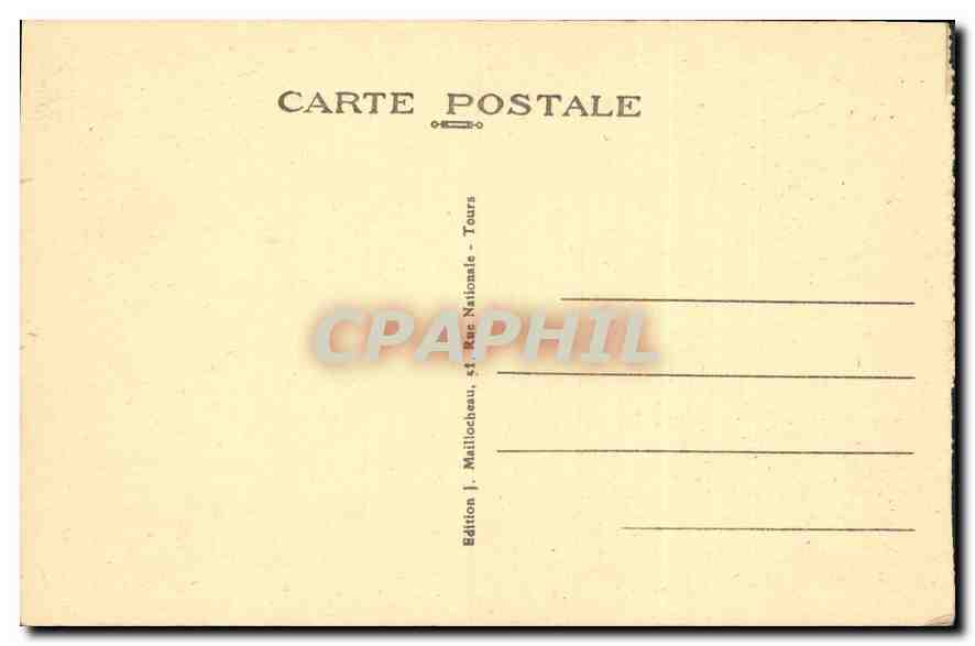 CPA Tours I et L la Loire de l'ile Simon  — Rückseite