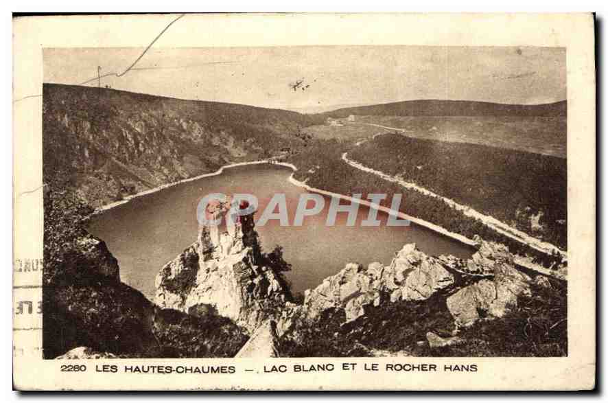 CPA Les Hautes Chaumes Lac Blanc et le Rocher Hans 