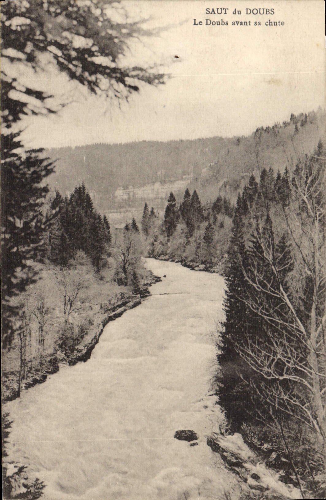 CPA Saut du Doubs le Doubs avant sa chute 