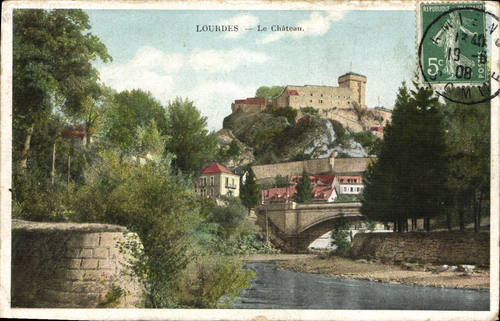 CPA Lourdes le Chateau 