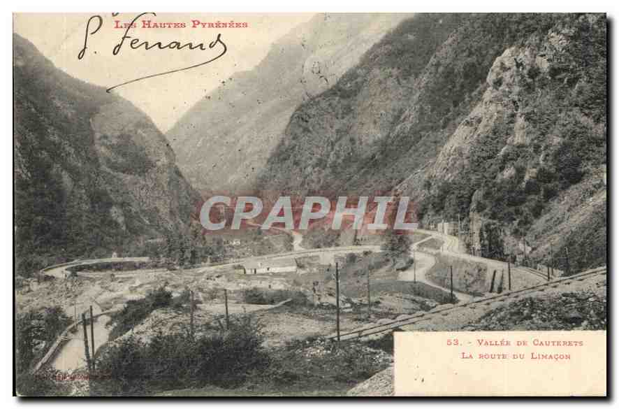 Vallée de Cautrrets — La route du Limaçon — P. Ferrand, n°53