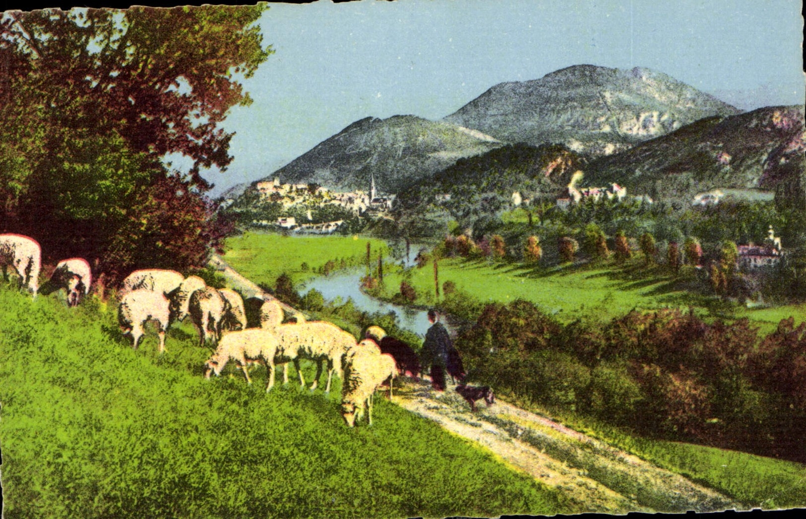 CPA Lourdes la Vallee et le Pic du Jer 