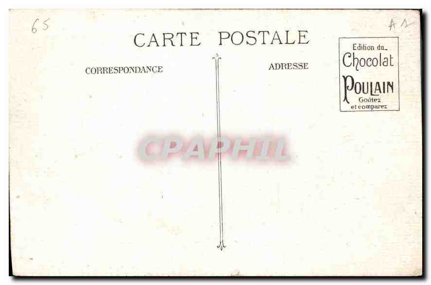 CPA Lourdes Saint Michel et la Basilique  — Verso