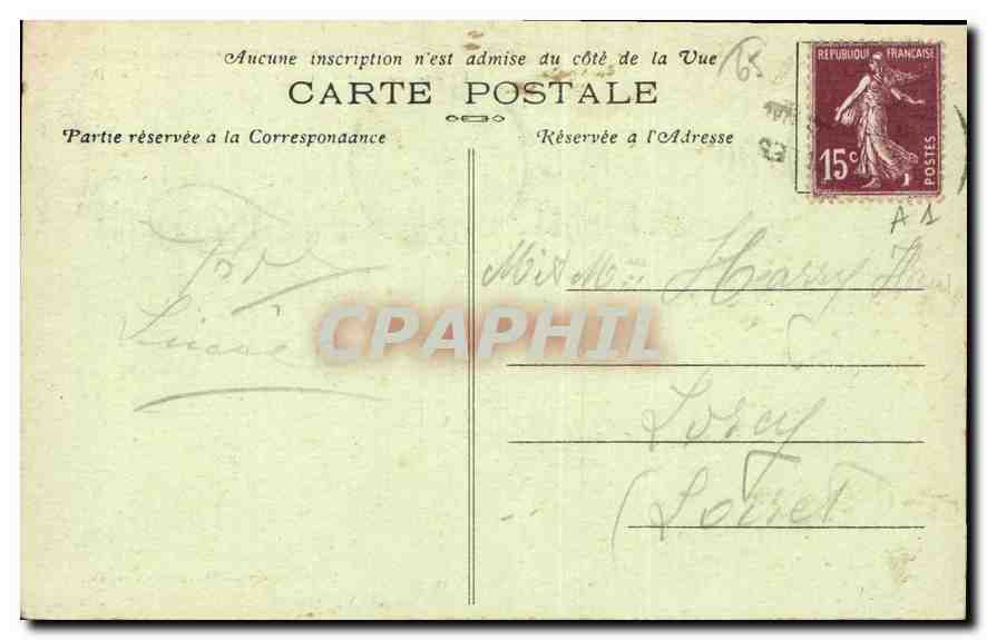 CPA Lourdes Hautes Pyrenees la Basilique pendant la Benediction  — Rückseite