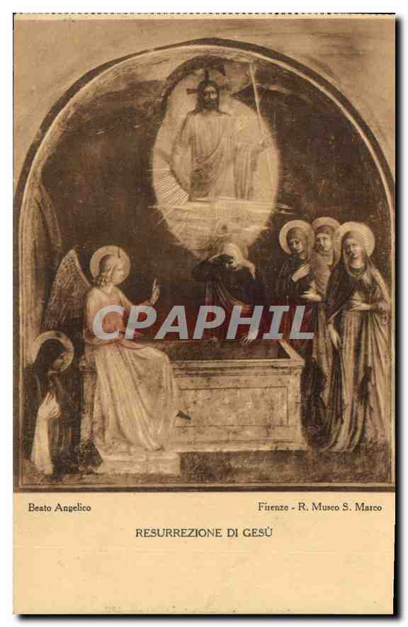 CPA Beato Angelico Firenze R Museo S marco Resurrezione di Gesu 