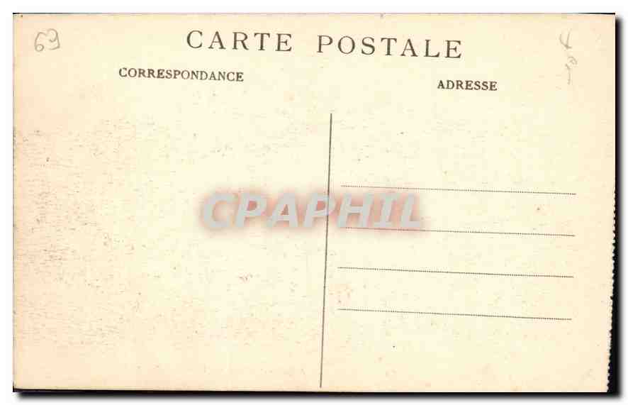 CPA Lyon Pont Tilsitt Cathedrale Saint Jean et Coteau de Fourviere  — Verso