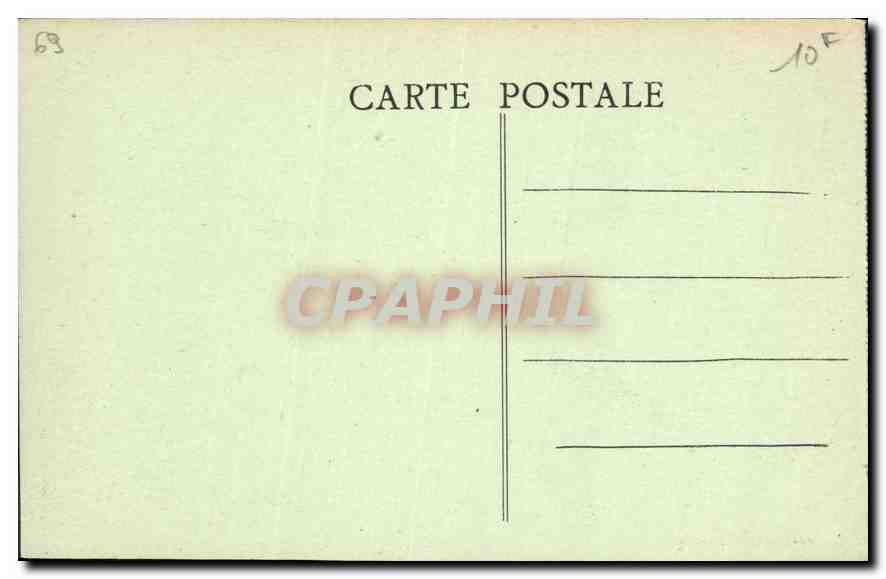 CPA Les Halles Rhone le Chateau dans la Foret  — Rückseite