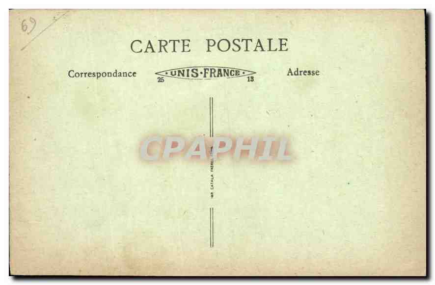 CPA Lyon Caisse des depots Pont d'Ainay et Fourviere  — Verso