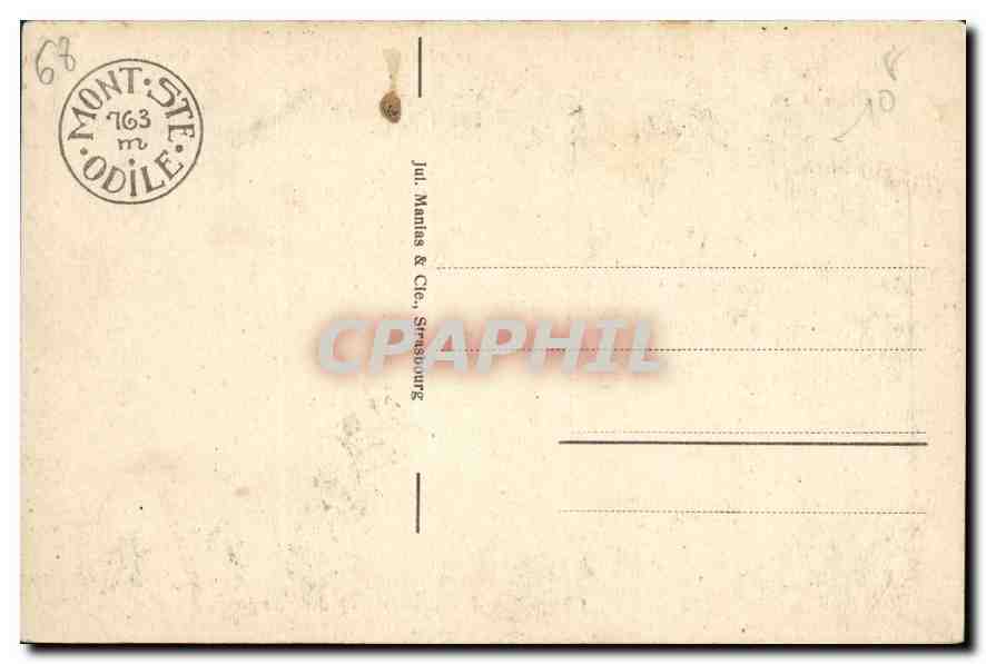 CPA Mont Ste Odile Chapelles des Larmes et des Anges  — Verso