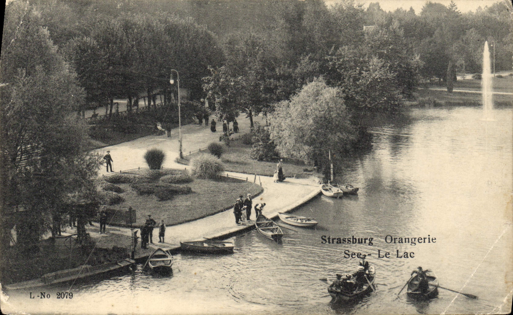 CPA Strassburg Orangerie See le Lac 