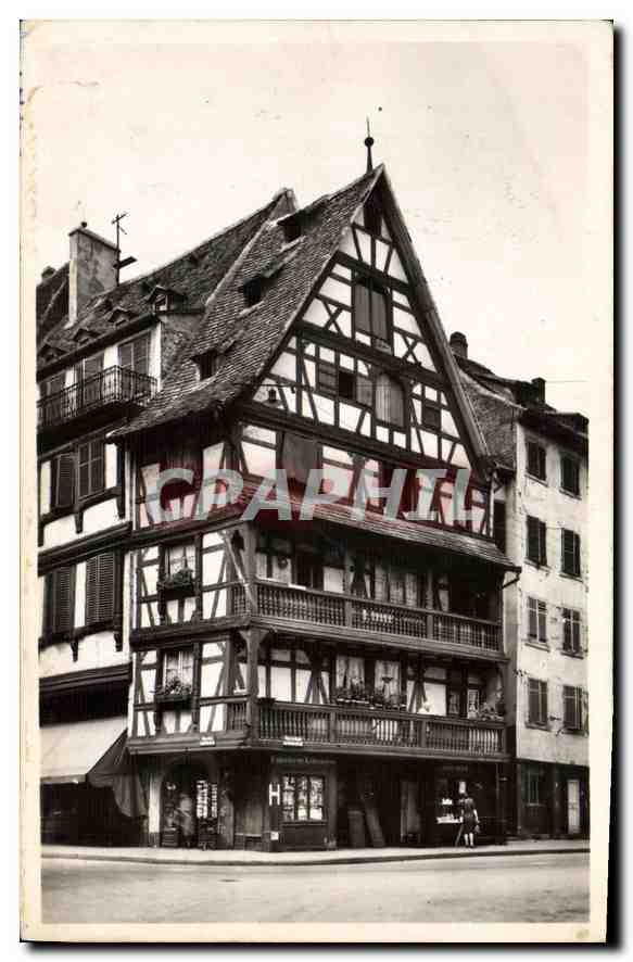 CPA Strasbourg Vieille Maison Place du Marche aux Cochons de Lait 
