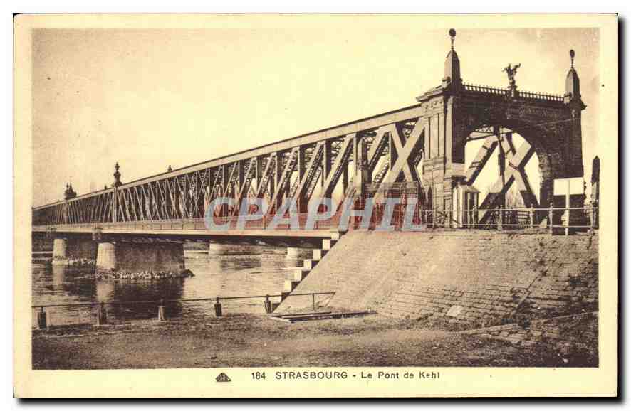 CPA Strasbourg le Pont de Kehl 