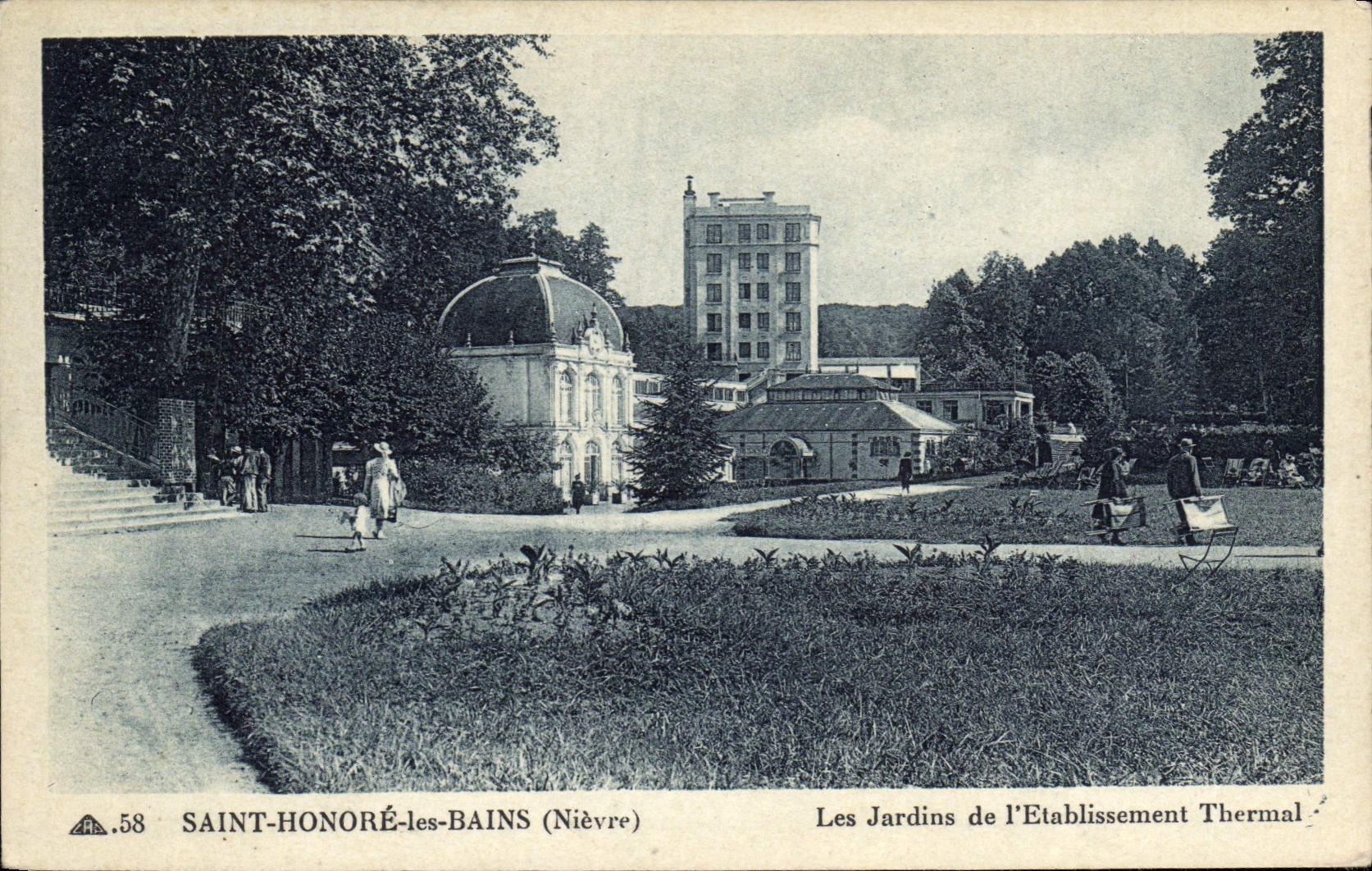 CPA Saint Honore les Bains Nievre les Jardins de l'Etablissement Thermal 