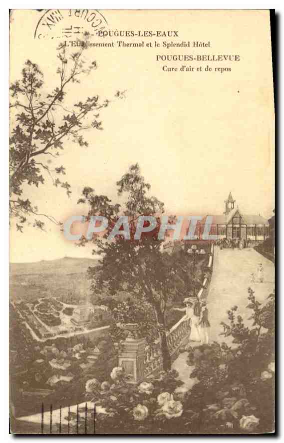 Pouguès-les-Eaux — L'Établissement Thermal et le Splendid Hôtel — Compagnie des Eaux Minérales de Pouguès et de Carabana