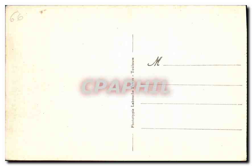 CPA Les Pyrenees Orientales Mont Louis la grande Bouillouse Maison du garde Vannes Le barrage et le  — Rückseite