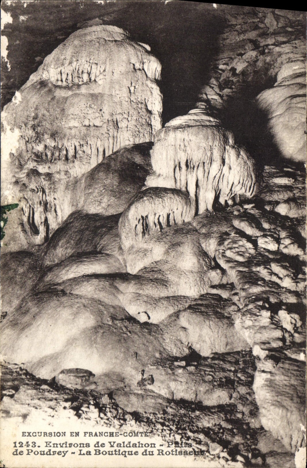 Excursion en Franche-Comté — Grottes de Poudrey — Édition Gaillard-Prête