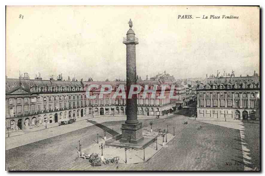 CPA Paris la Place Vendome 