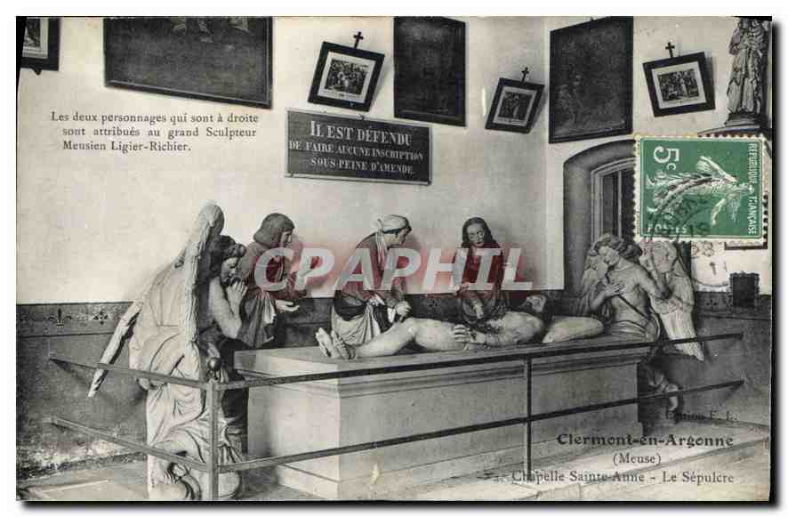 CPA Clermont en Argonne Meuse Chapelle Sainte Anne le Sepulcre  