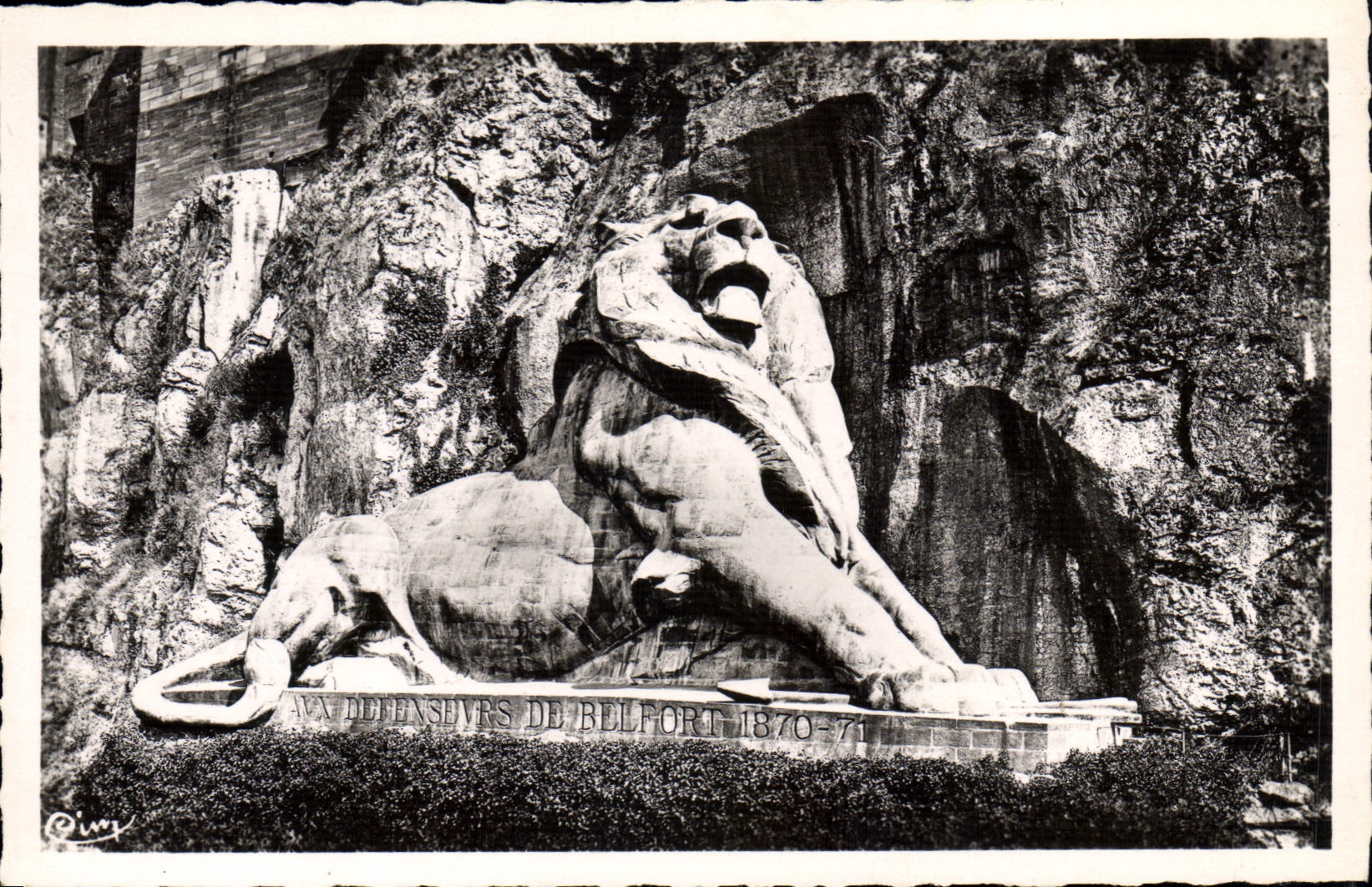 CPA Belfort le Lion Oeuvre de Bartholdi 