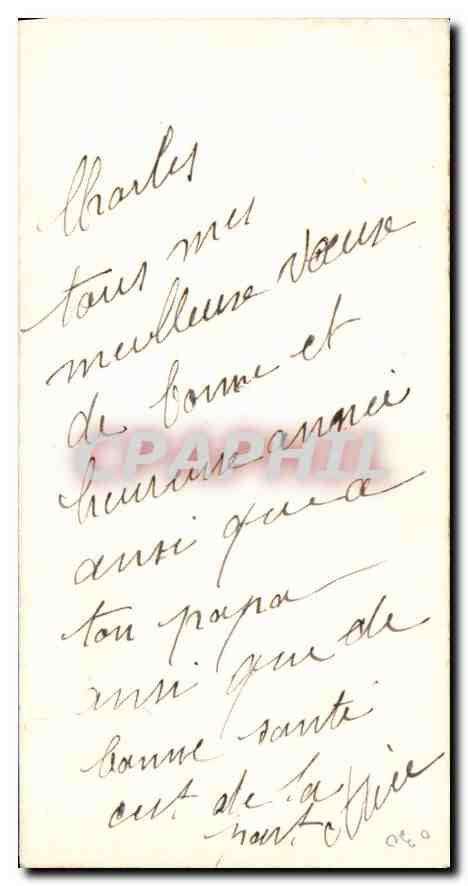 CPA Bonne Annee  — Rückseite
