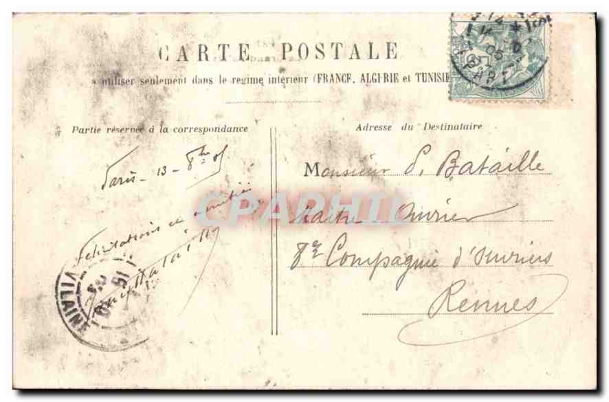 CPA Paris le Grand Palais  — Rückseite