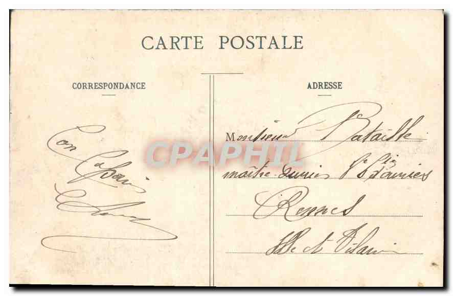 CPA Paris la Place de la Concorde  — Rückseite