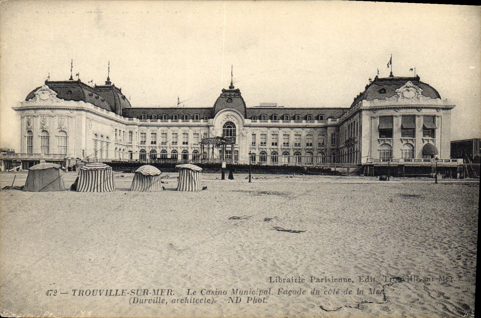 CPA Trouville Sur Mer le Casino Municipal Facade du Cote de la Mer 